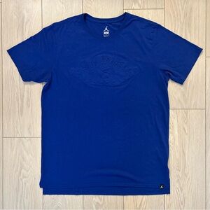 Nike Air Jordan Engraved Graphic Blue T-Shirt Men’s Size Large